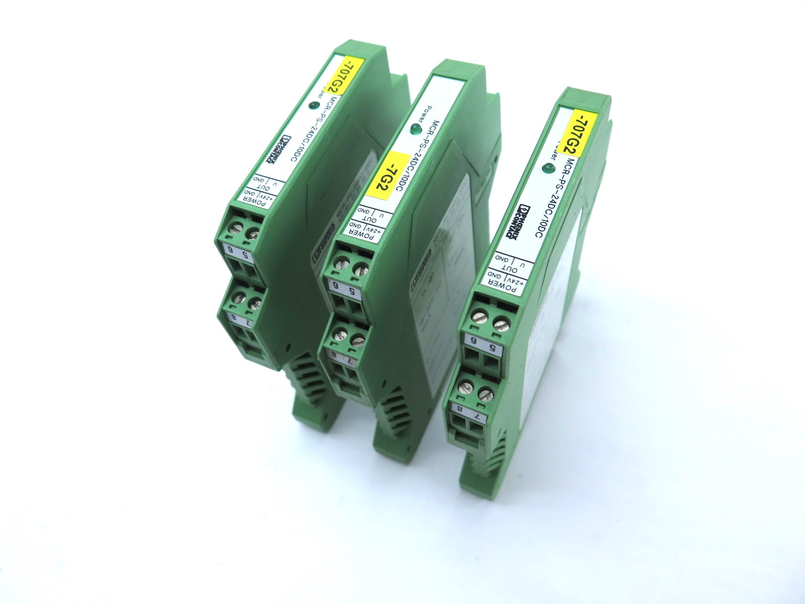 Phoenix Contact MCR-PS-24DC/10DC Signal Conditioner 2766685 - LOT OF 3 - Advance Operations
