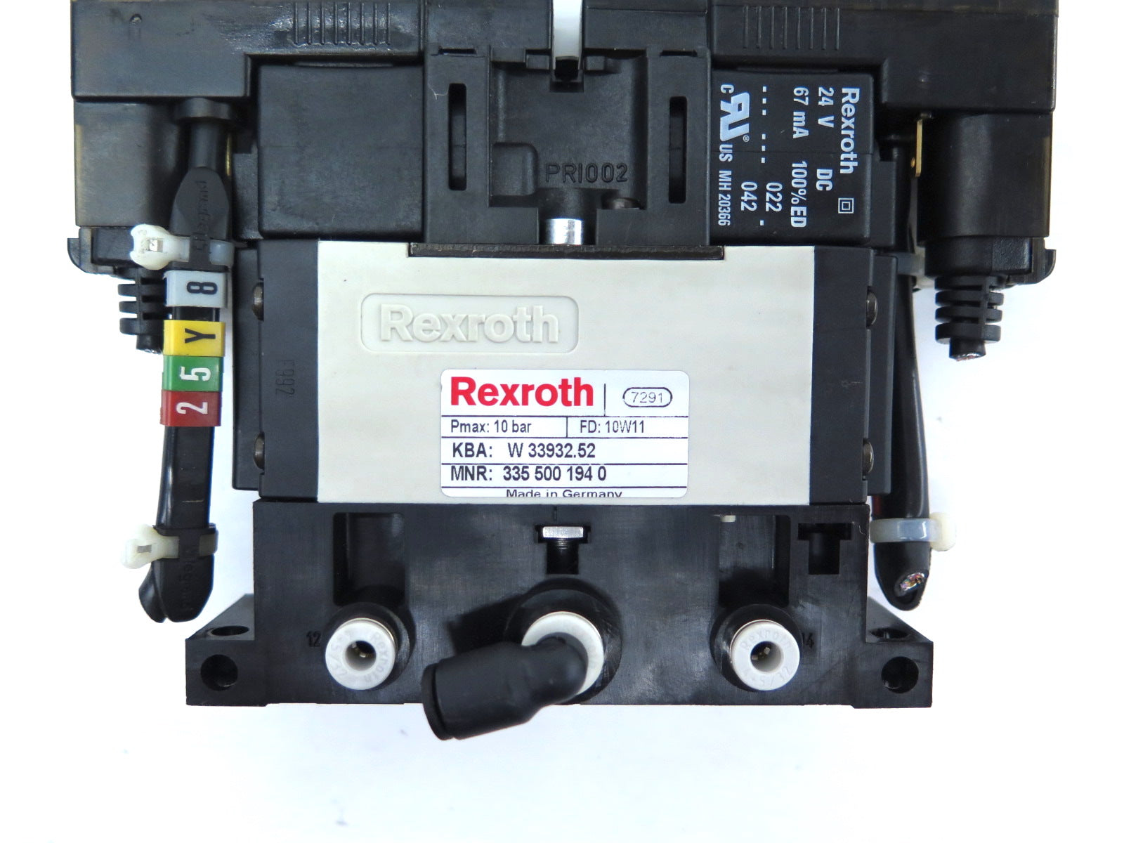 Rexroth 335 500 194 0 W 33932.52 Valve 10 Bar - Advance Operations