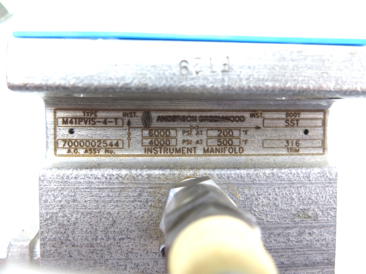 Tyco M4TPVIS-4T Differential Pressure Manifold Valve 6000PSI - Advance Operations