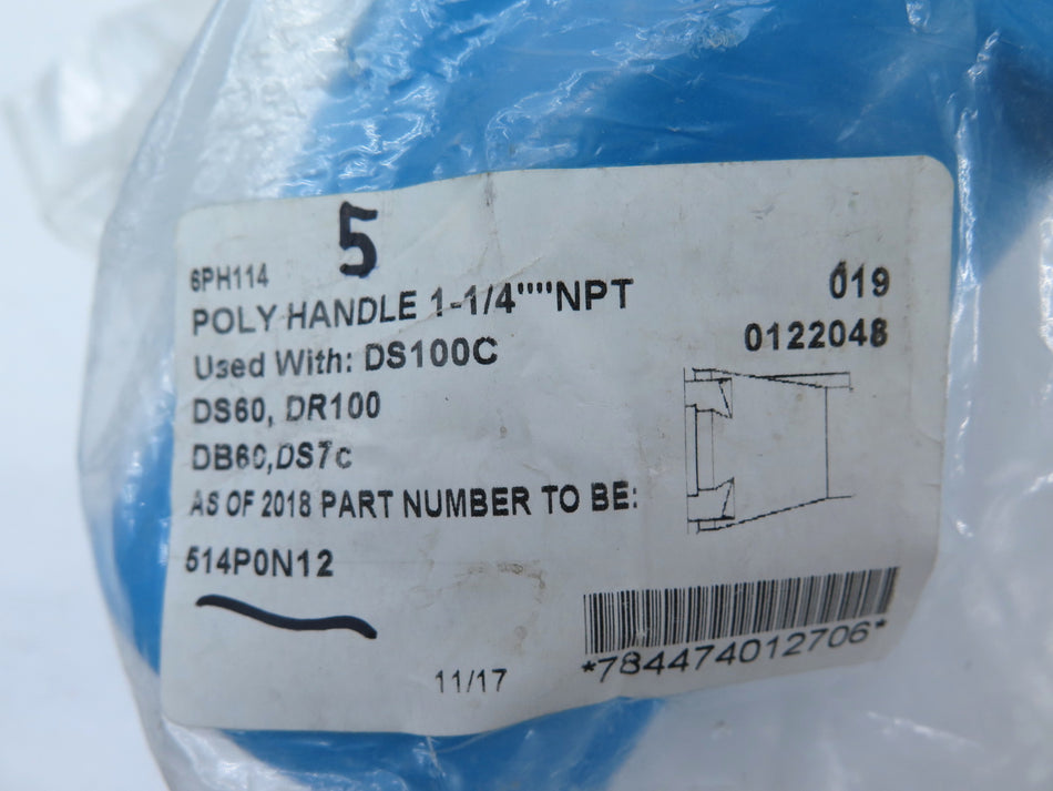 Meltric 6PH114 Poly Handle 1-1/4" NPT - Advance Operations