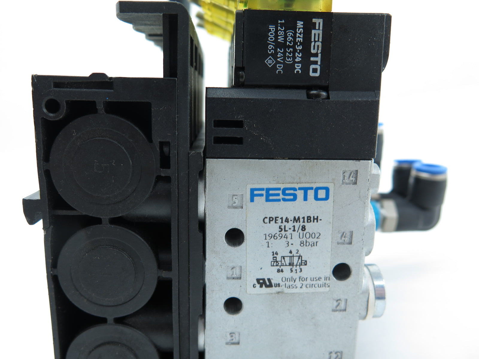 Festo CPE14-M1BH-5L-1/8  + MSZE-3-24 DC Solenoid Valve Assembly - READ - Advance Operations