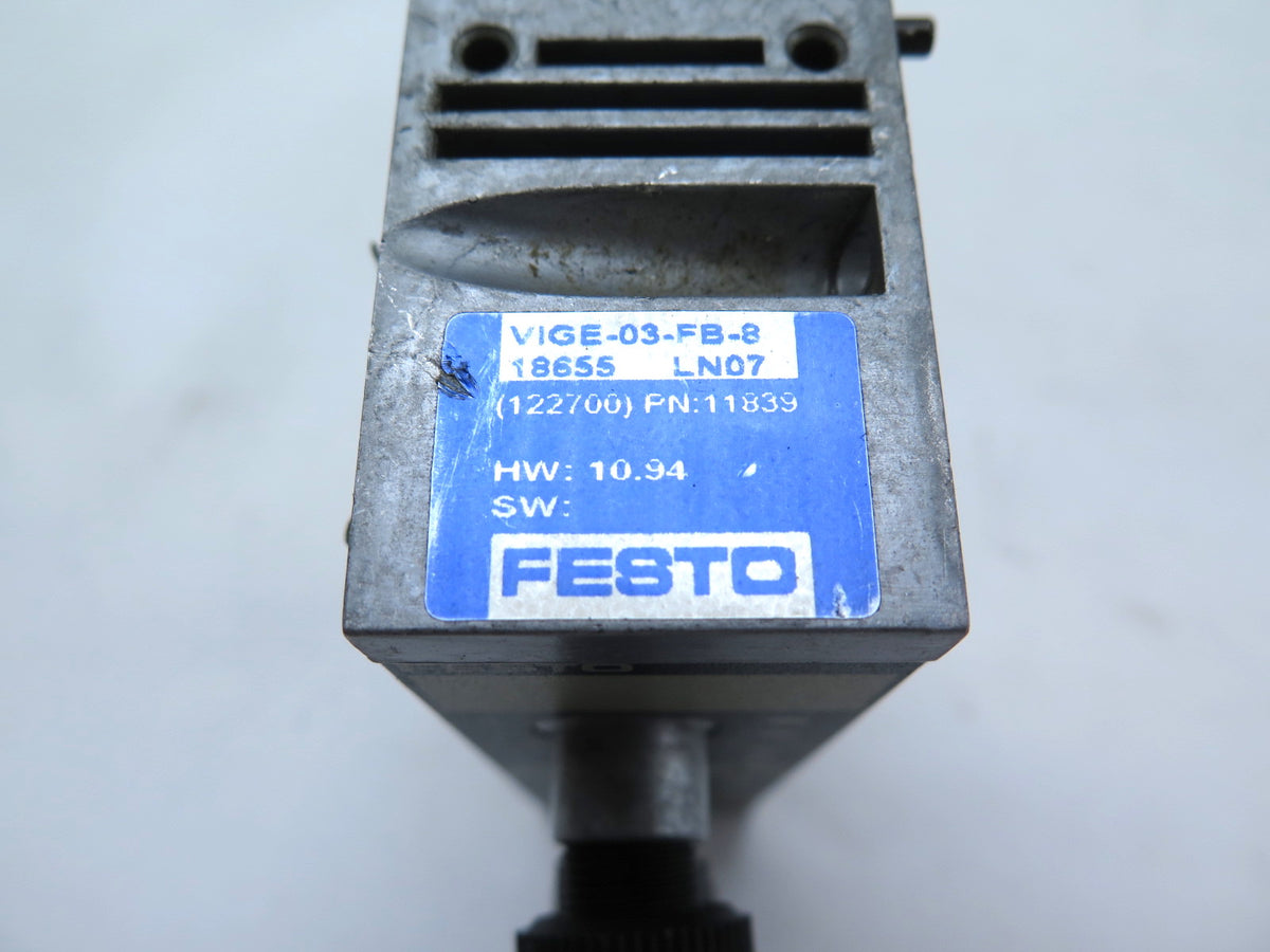 Festo VIGE-03-FB-8 Pneumatic Input Module - Advance Operations