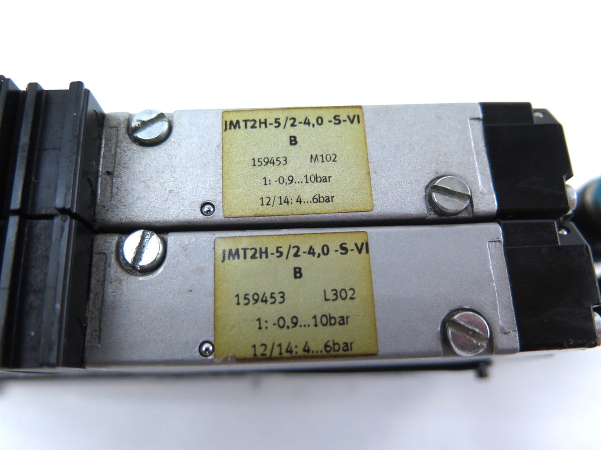 Festo VIGI-03-4.0 JMT2H-5/2-4,0-S-VI-B (x2) Solenoid Valve and Manifold Block - Advance Operations