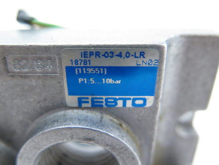 Festo IEPR-03-4.0-LR + ILR-03 End Plate with Regulator - Advance Operations