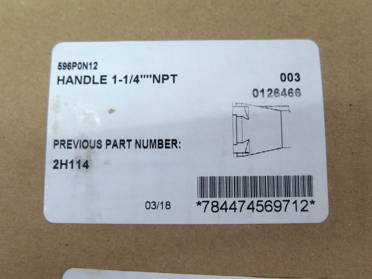 Meltric 596P0N12 2H114 Metal Threaded Handle 1-1/4" NPT - Advance Operations