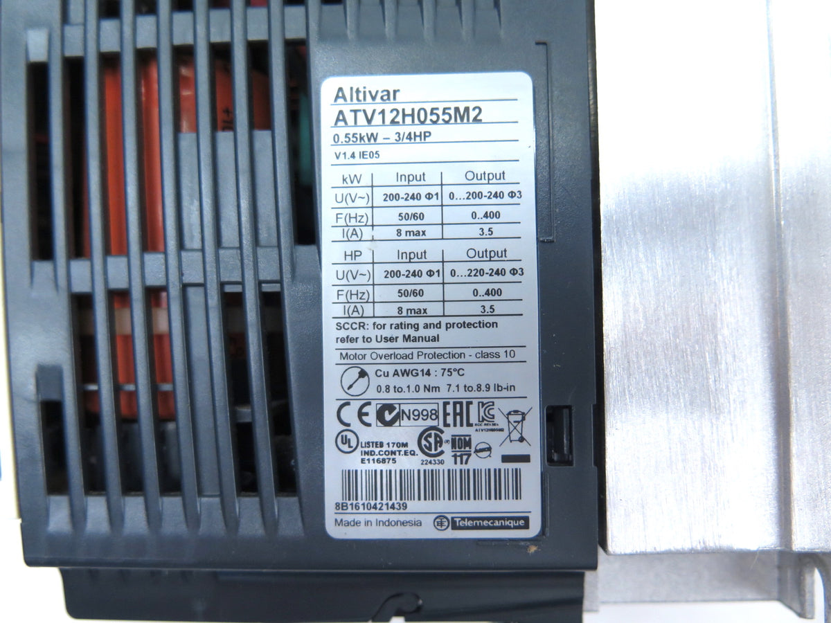 Schneider Electric ATV12H055M2 Altivar Variable Speed Drive - Advance Operations