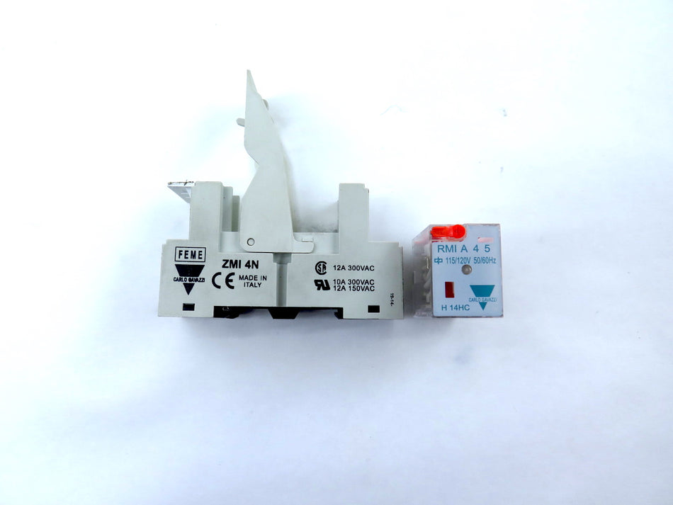 Carlo Gavazzi ZMI 4N Relay Socket with RMI-A-4-5 Relay 12A 300VAC - Advance Operations