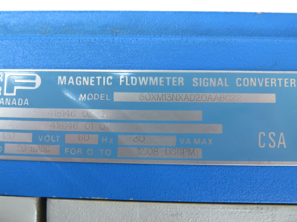 Fische&Porter 50xm13nxad20aabc22 Magnetic FlowMeter Signal Converter - Advance Operations