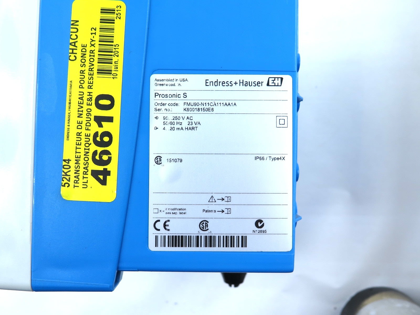 Endress + Hauser FMU90-N11CA111AA1A Prosonic S Transmitter - Advance Operations