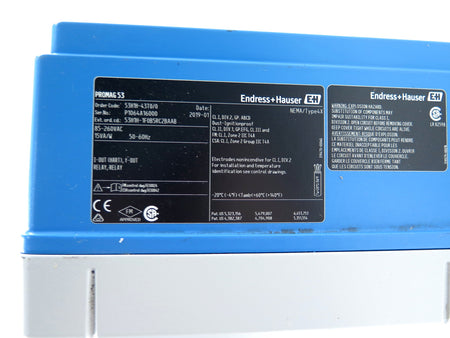 Endress + Hauser 53H1H-43TO/O Promag53 Transmitter 85-260VAC - Advance Operations