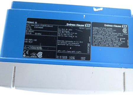 Endress + Hauser 53H1H-1F0B1RC2BAA2 Promag53 Transmitter 85-260VAC - Advance Operations