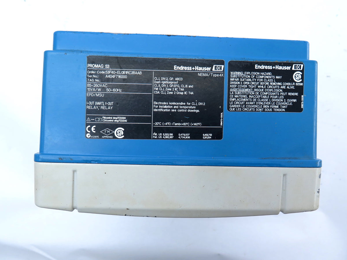 Endress + Hauser 53P40-EL0B1RC2BAAB Promag53 Transmitter 85-260VAC - Advance Operations