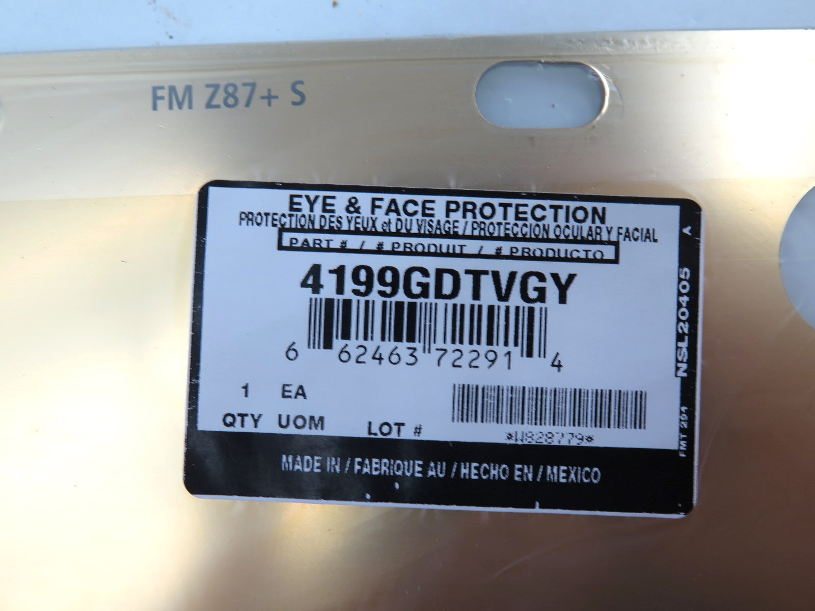Honeywell 4199GDTVGY Fibre-Metal Gold Plated Face-shield - Advance Operations
