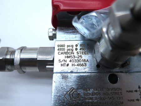 Hex HM53-25  Valve Liquid Gas Flange Manifold - Advance Operations