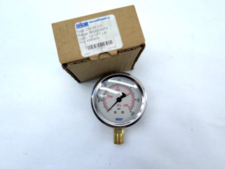 Wika 8345805 Brass Pressure Gauge 600PSI - Advance Operations