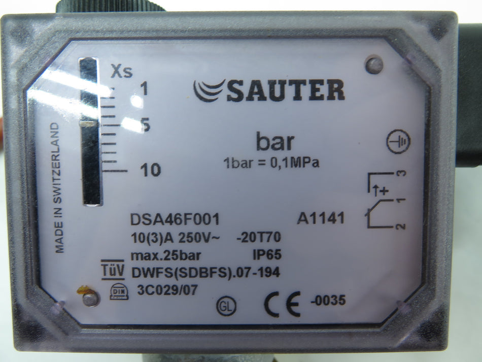 Sauter Weishaupt DSA46F001 Pressure Switch - Advance Operations