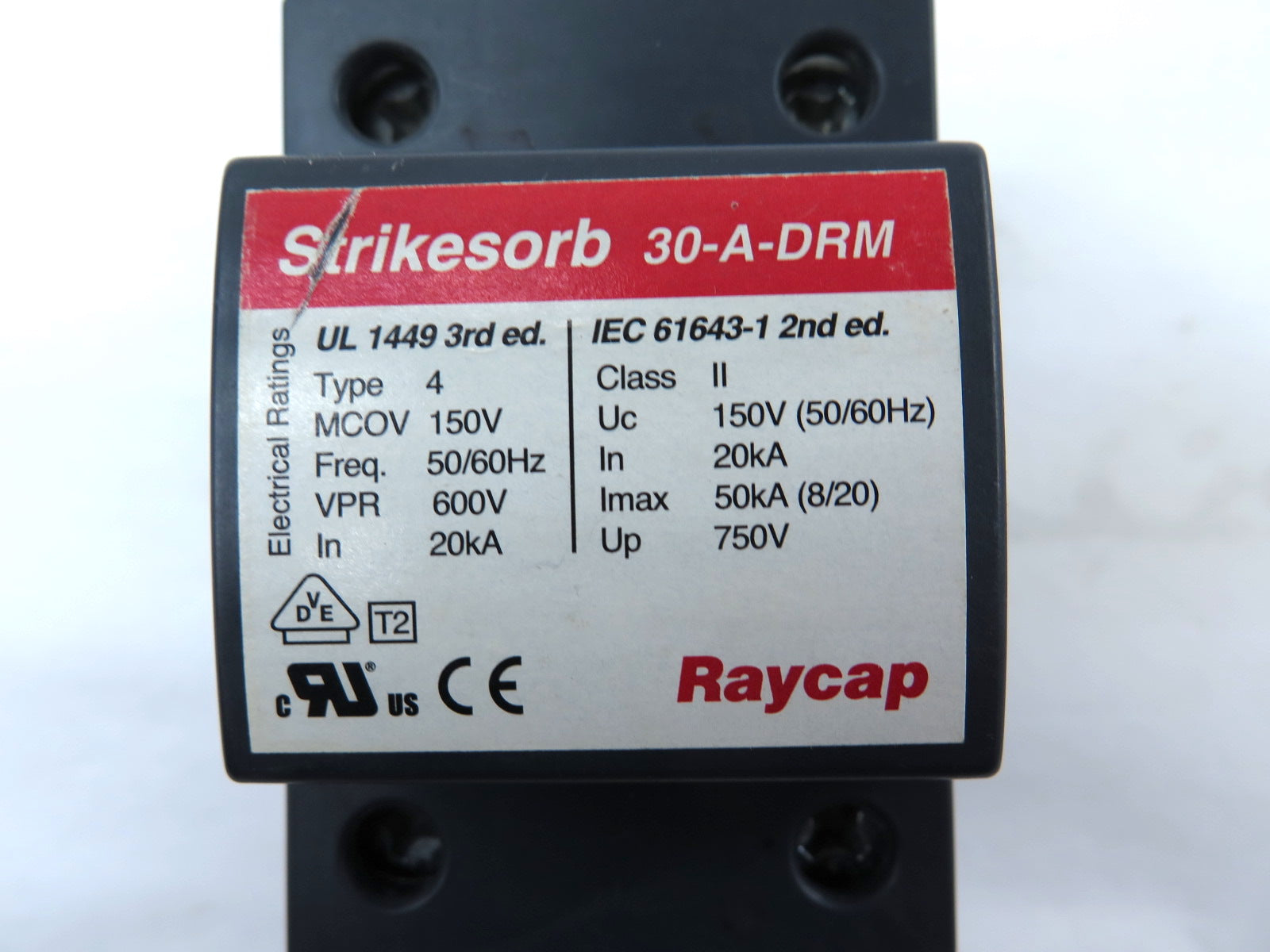 Strikesorb 30-A-DRM Surge Protective Device - Advance Operations