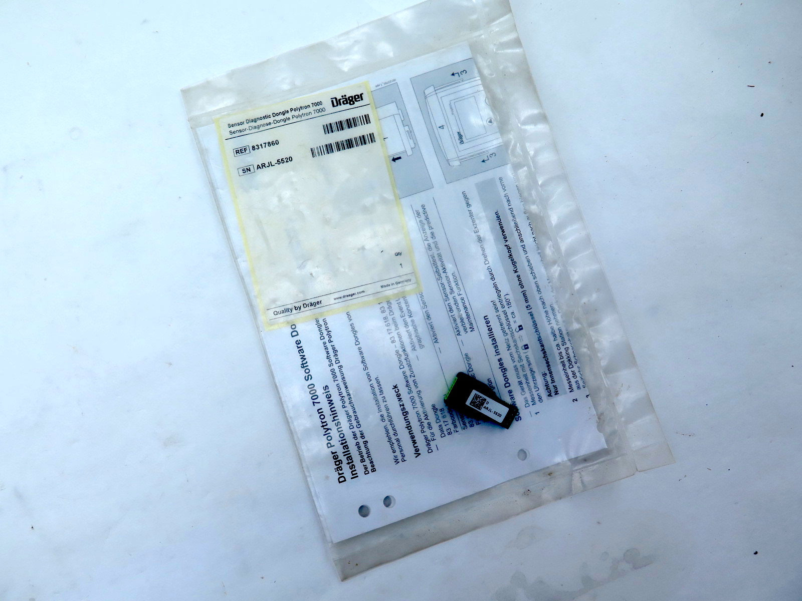 Drager 8317860 Polytron 7000 Oxygen Sensor - Advance Operations