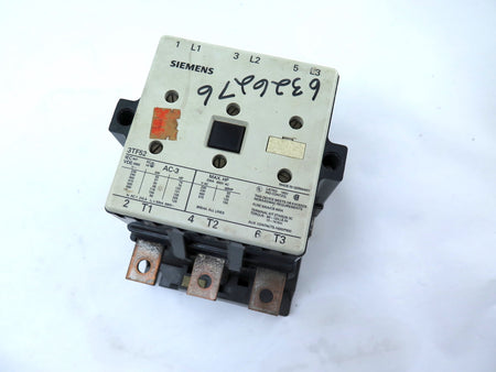 Siemens 3TF5222-OAK6 Contactor Coil 120V - Advance Operations