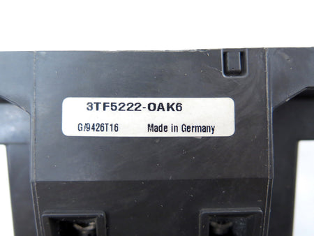 Siemens 3TF5222-OAK6 Contactor Coil 120V - Advance Operations