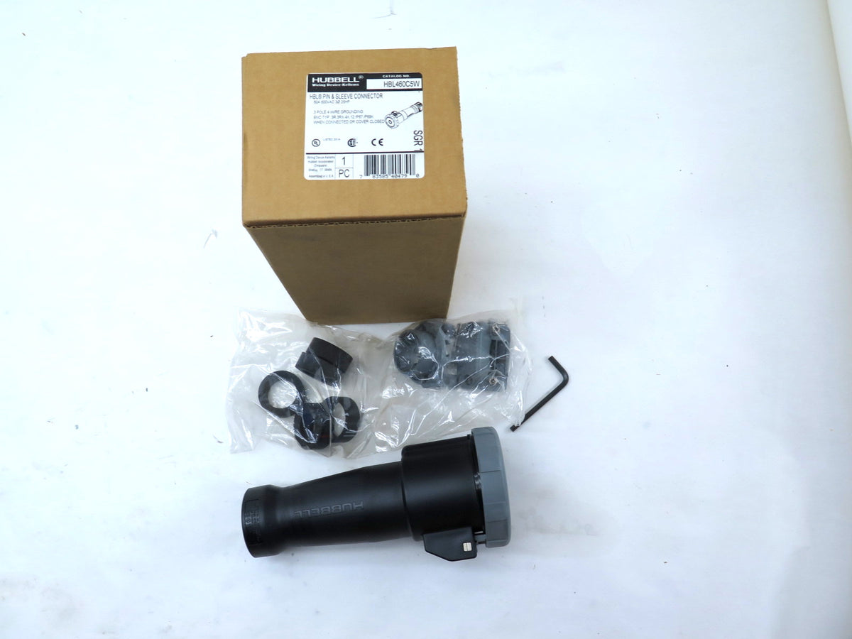Hubbell HBL460C5W Pin & Sleeve Connector 600VAC 60A - Advance Operations