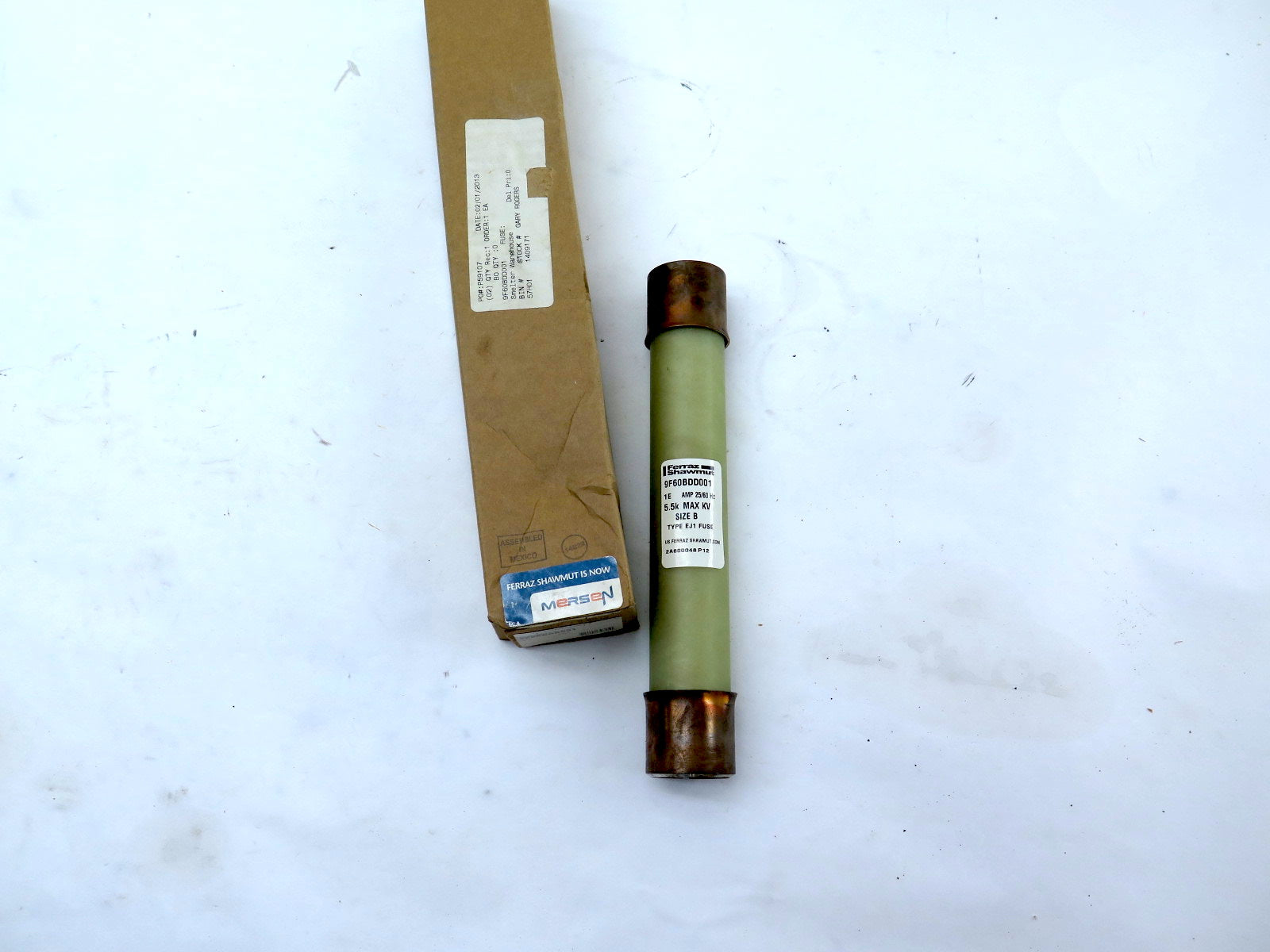 Ferraz Shawmut 9F60BDD001 Fuse 5.5kV 1AMP Size B - Advance Operations