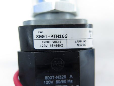 Allen-Bradley 800T-PTH16G Green Pilot Light 120V - Advance Operations