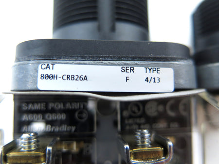 Allen-Bradley 800H-CRB26 Push Button Ser.F - Advance Operations