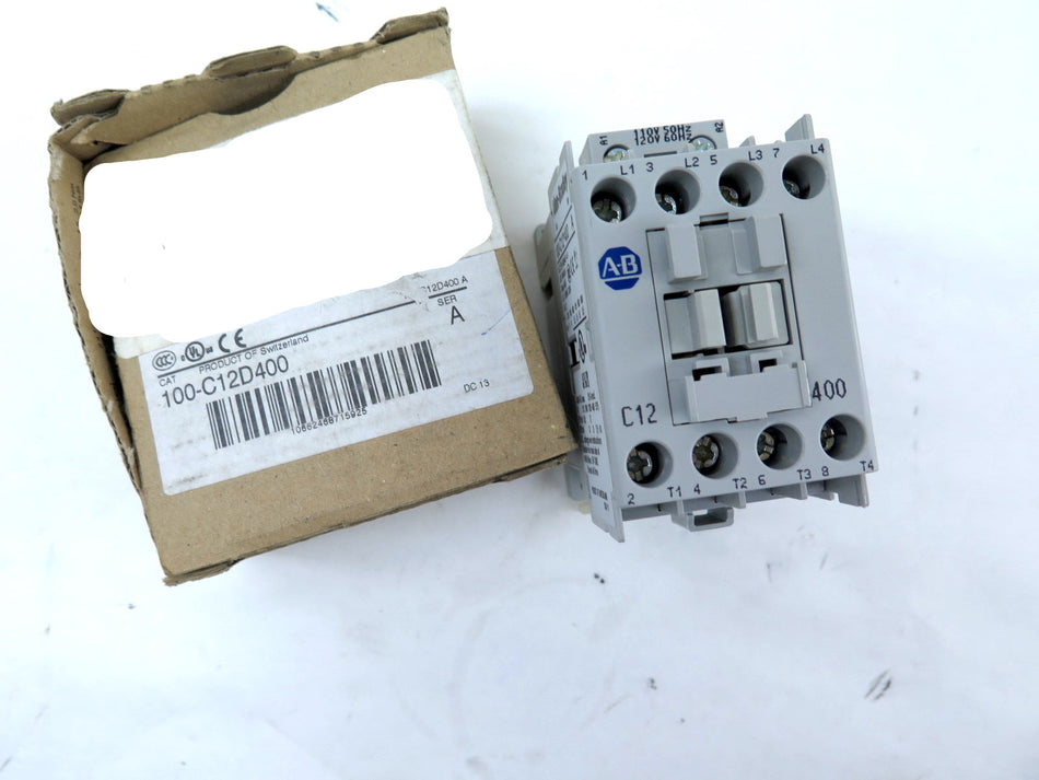 Allen-Bradley 100-C12D400 Contactor 120VAC Ser.A - Advance Operations