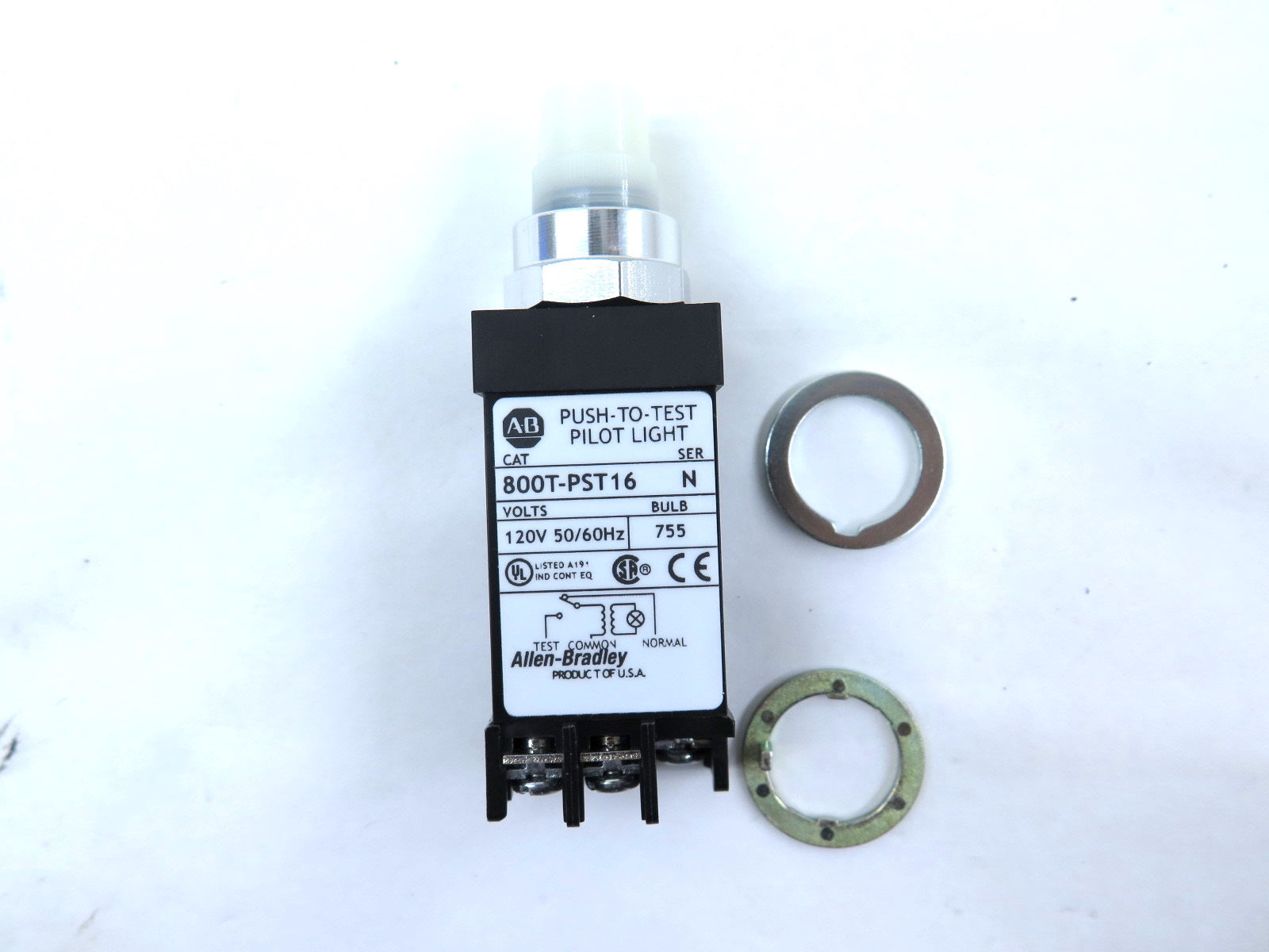 Allen-Bradley 800T-PST16W Small Pilot Light Ser.N - Advance Operations