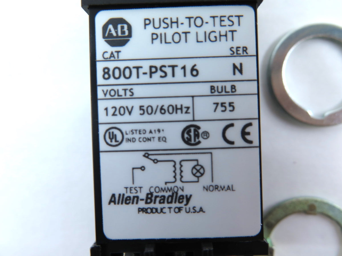 Allen-Bradley 800T-PST16W Small Pilot Light Ser.N - Advance Operations
