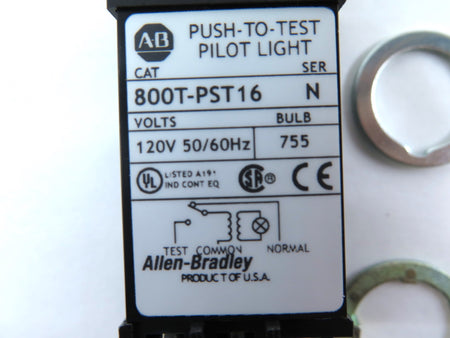 Allen-Bradley 800T-PST16W Small Pilot Light Ser.N - Advance Operations
