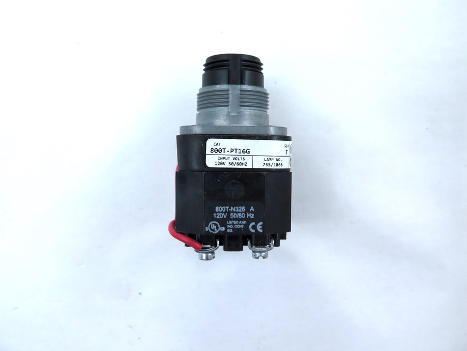 Allen-Bradley 800T-PT16G Pilot Light Ser.T 120V **No Light Cap** - Advance Operations