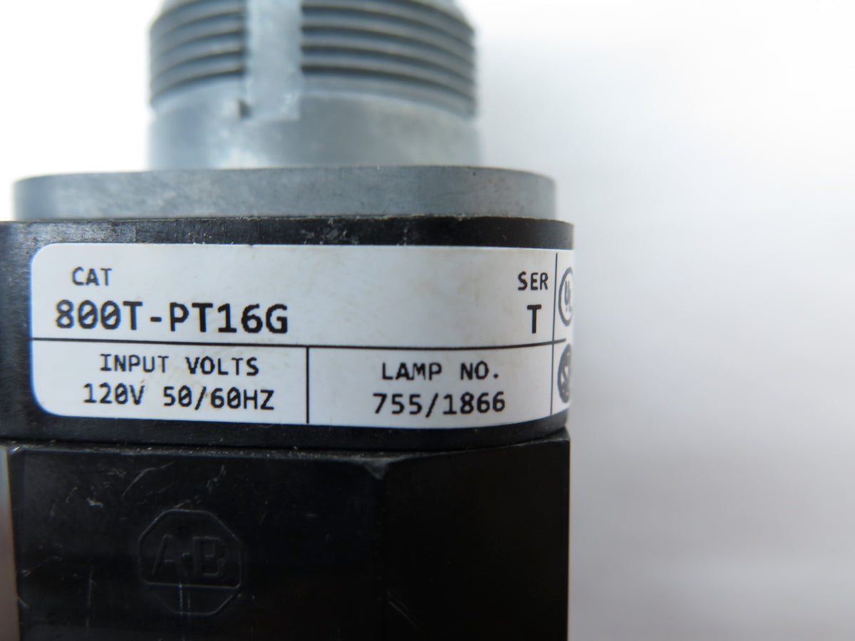 Allen-Bradley 800T-PT16G Pilot Light Ser.T 120V **No Light Cap** - Advance Operations