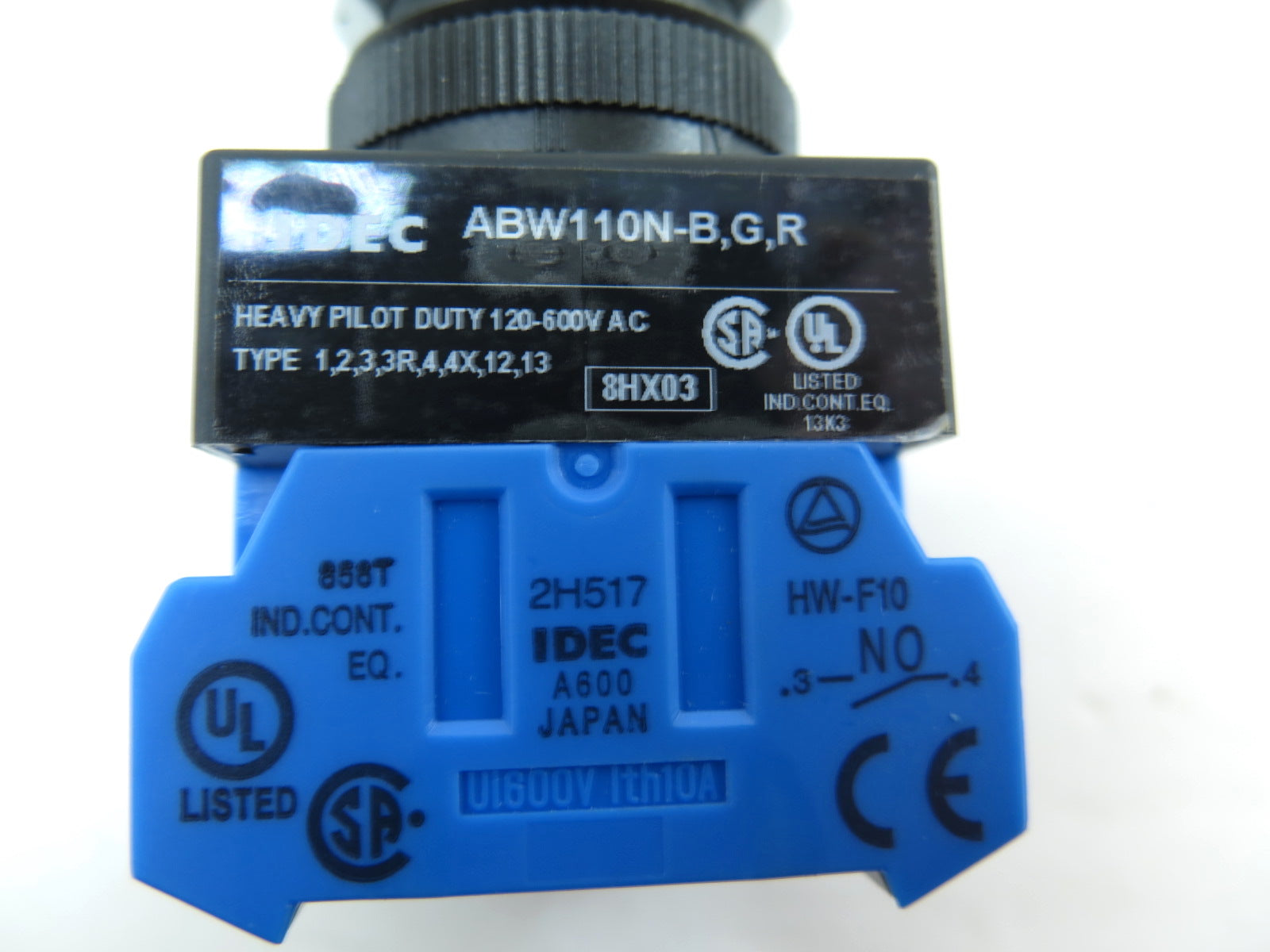 IDEC ABW110N Green Push Button Switch 120-600VAC - Advance Operations