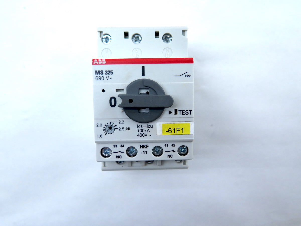 ABB MS325-2.5A Engine Protection Motor Circuit Breaker - Advance Operations