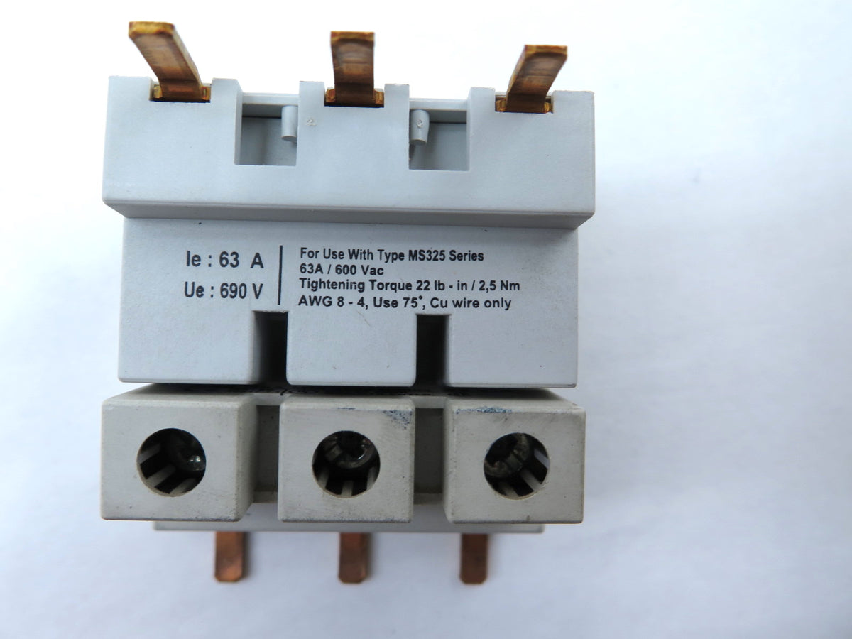 ABB 1SAM 101938R0004 S3-M3 Line Barrier 690V 63A For MS325**LOT OF 2** - Advance Operations
