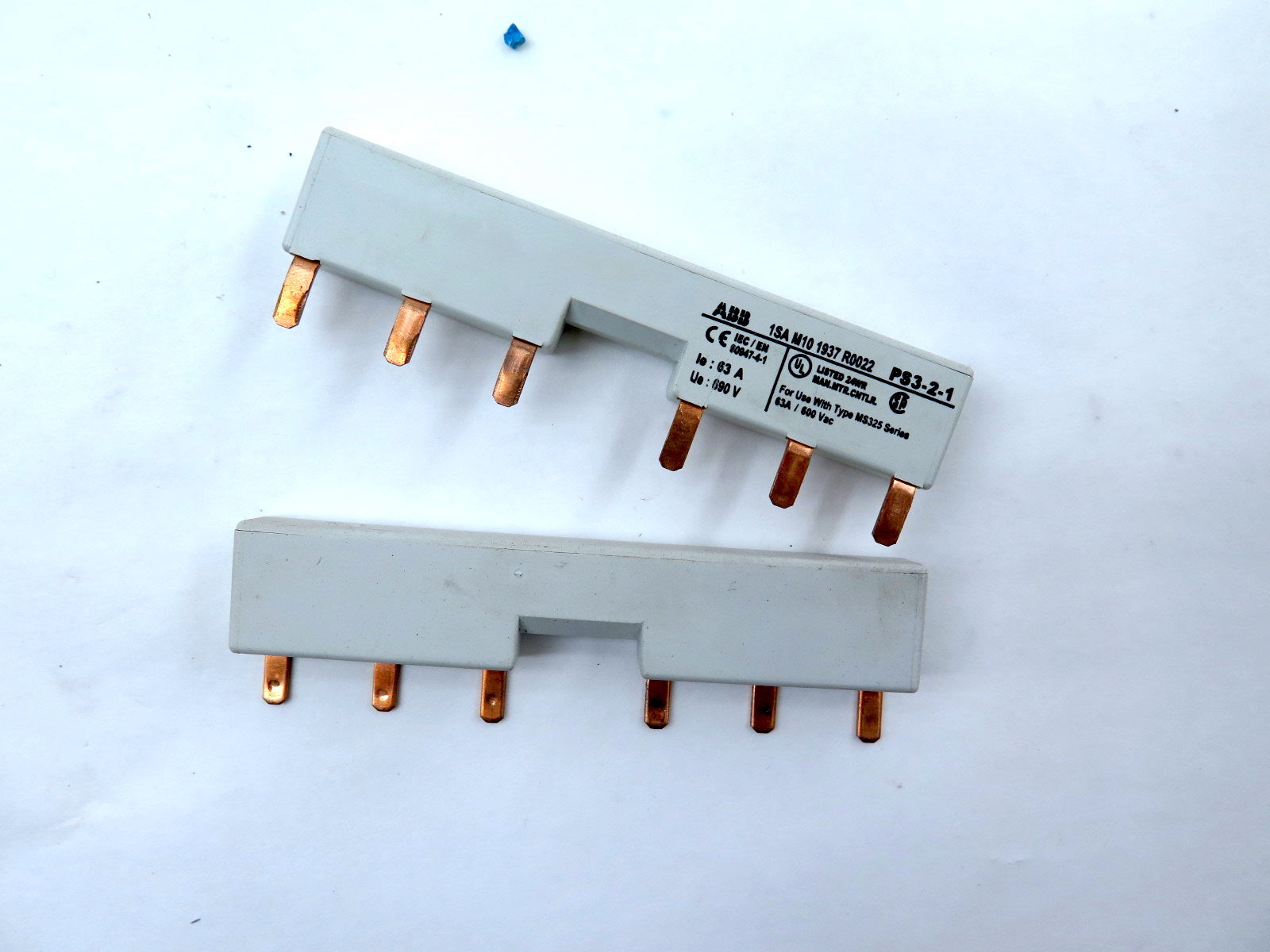ABB 1SA M101937R0022 Bus Bar PS3-2-1 600VAC 63A 3-Phase**LOT OF 2** - Advance Operations