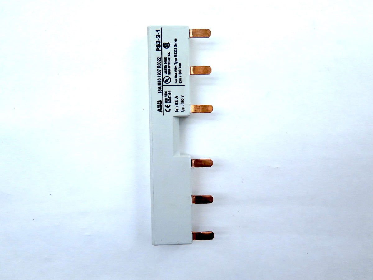 ABB 1SA M101937R0022 Bus Bar PS3-2-1 600VAC 63A 3-Phase**LOT OF 2** - Advance Operations