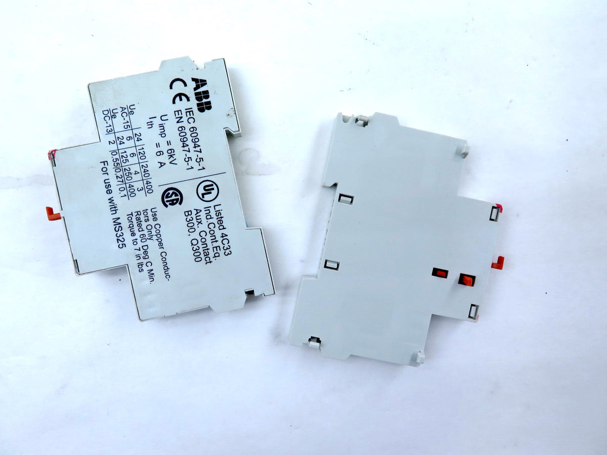 ABB CK-11 Auxiliary Contact Short Circuit For MS325**LOT OF 2** - Advance Operations