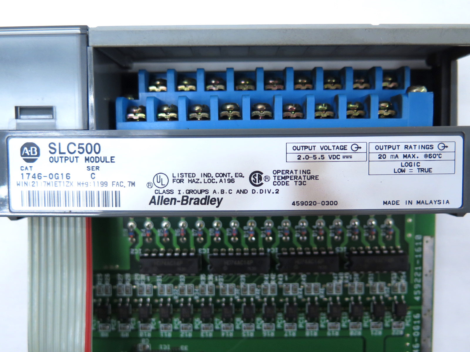 Allen-Bradley 1746-0G16 SLC500 Output Module Ser.C - Advance Operations