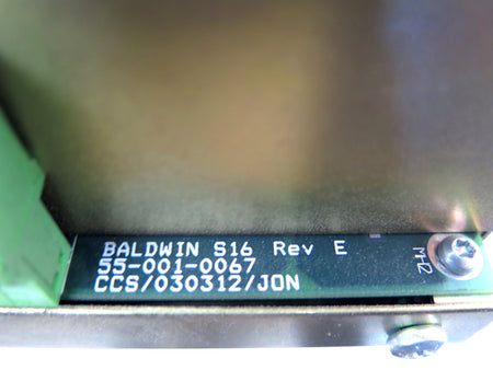Baldwin 55-001-0067 S16 Ser.E Closed Loop Controller - Advance Operations