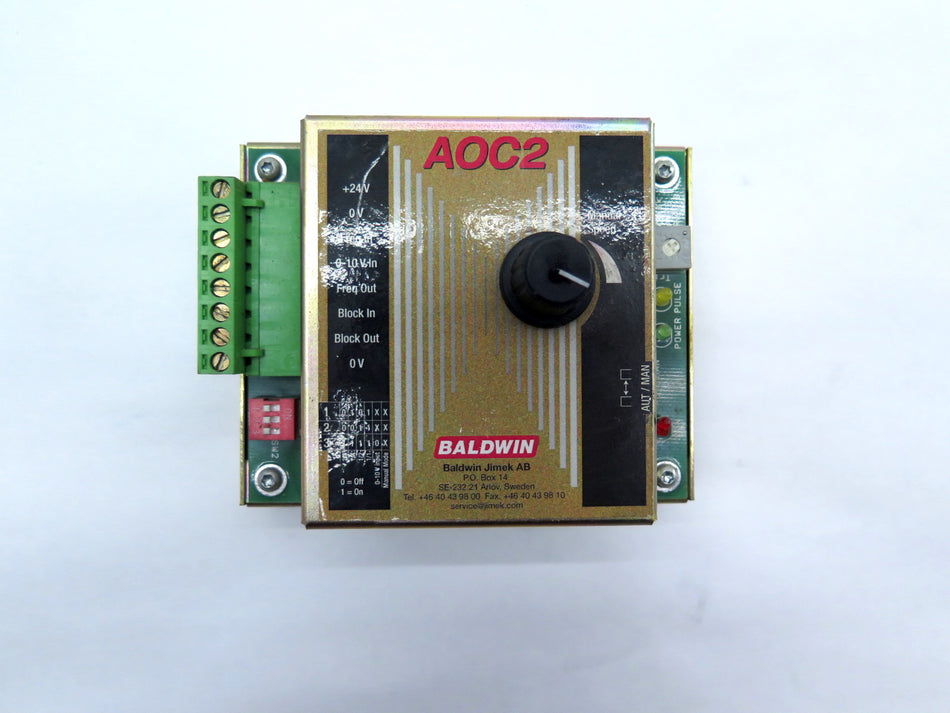 Baldwin DC Drive Speed Control AOC2 - Advance Operations