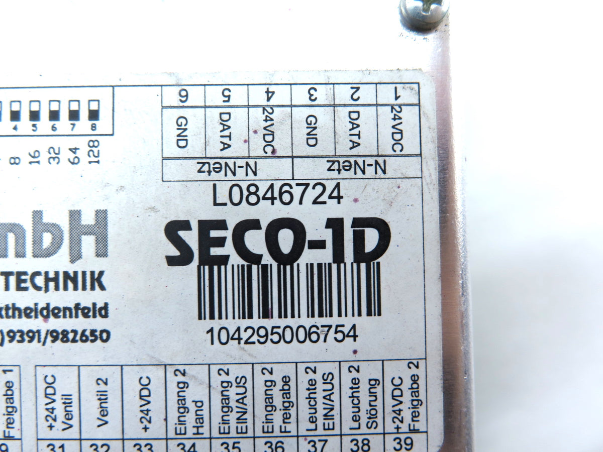 Betz GmhB L0846724 SECO-1D Control Unit - Advance Operations