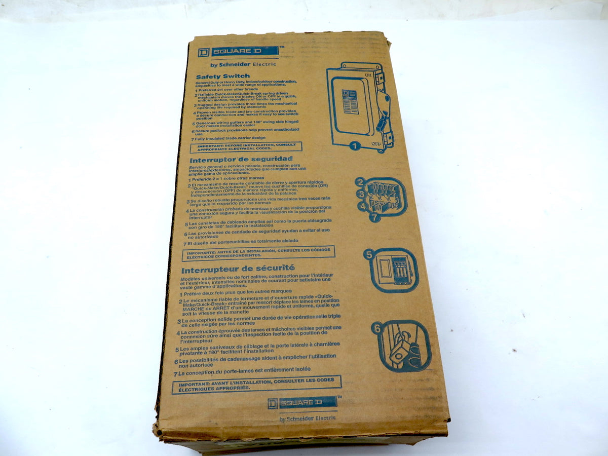 Square D CH362AWK Heavy Duty Safety Switch 600V 60A - Advance Operations