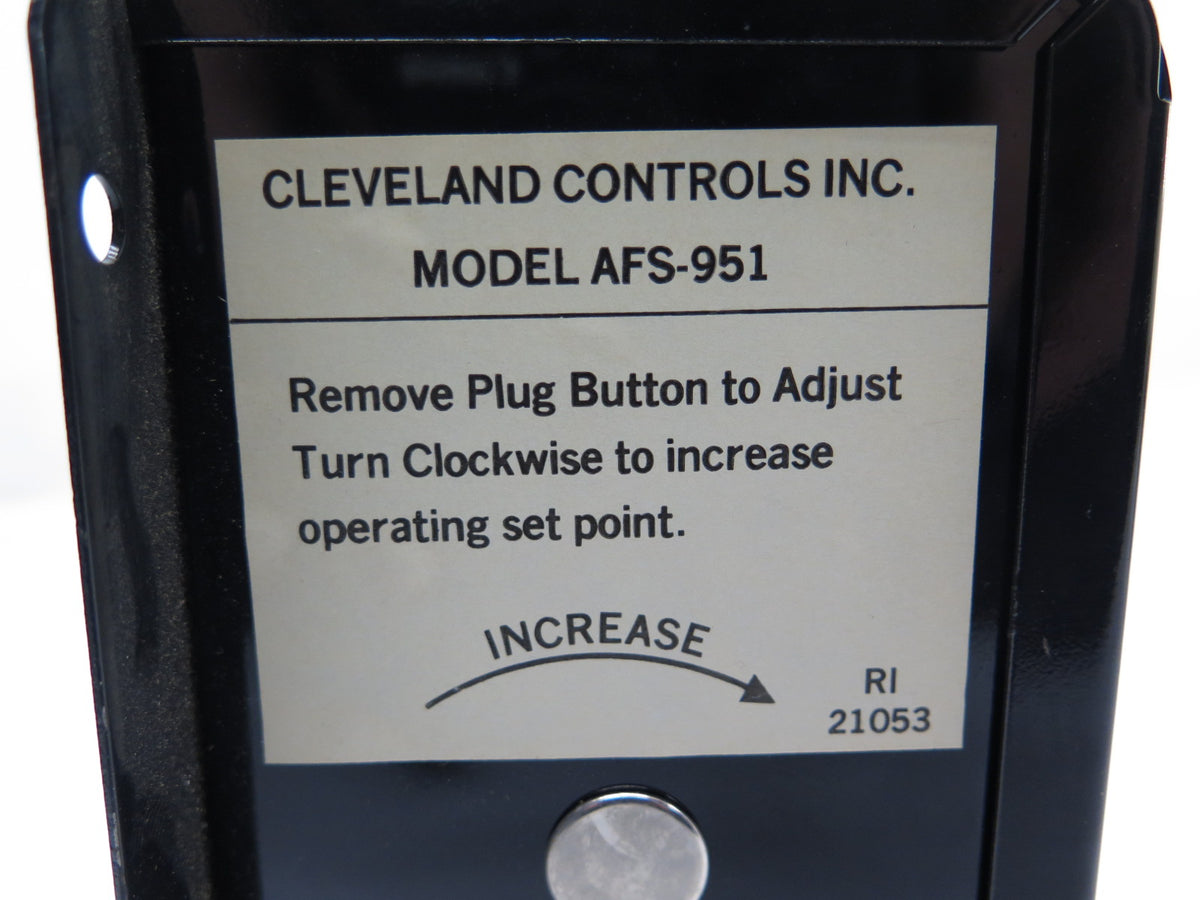 Cleveland Controls AFS-951 Differential Pressure Switch - Advance Operations