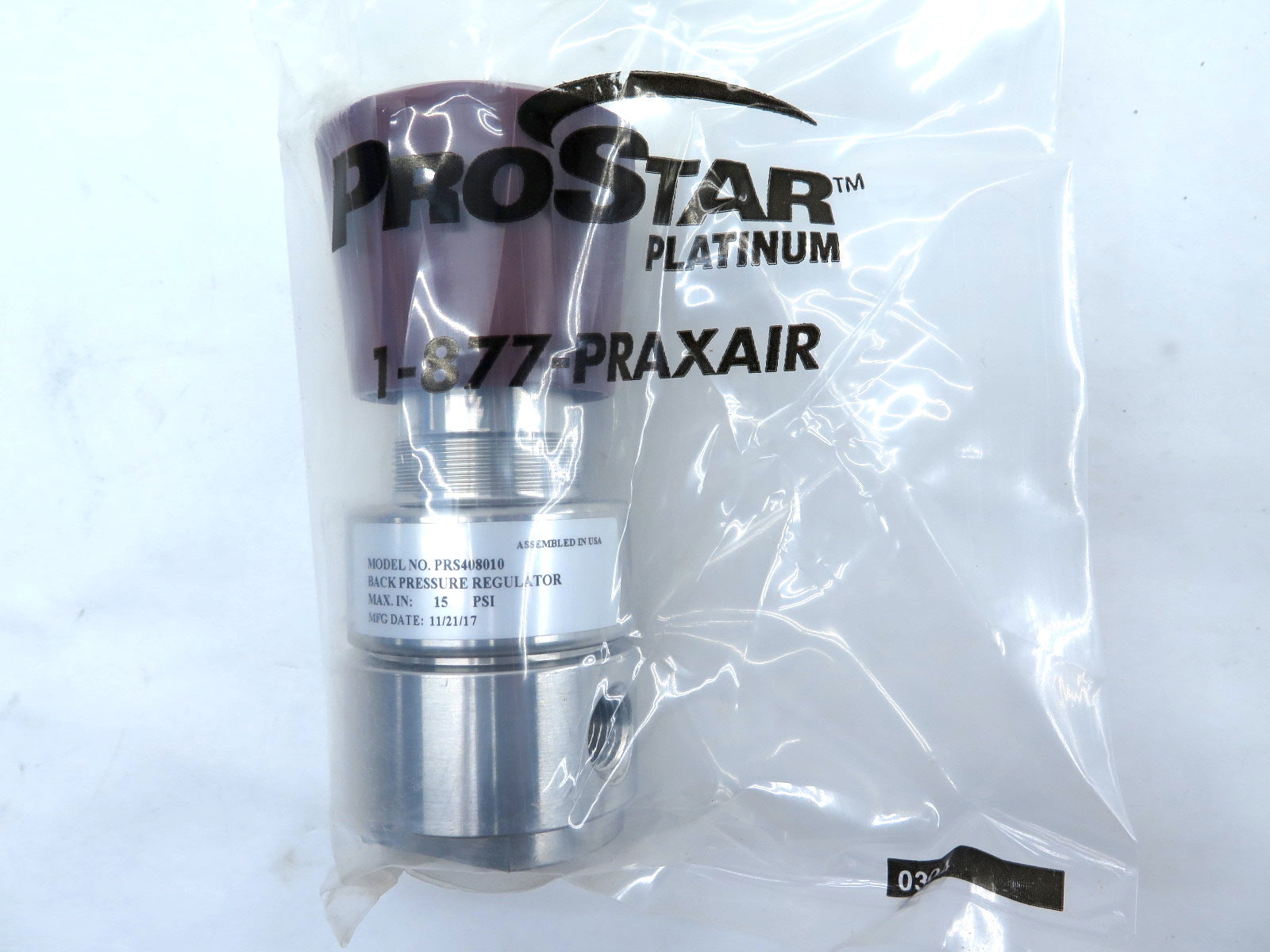 Prostar PRS408010 Back Pressure Regulator Max.15 PSI - Advance Operations