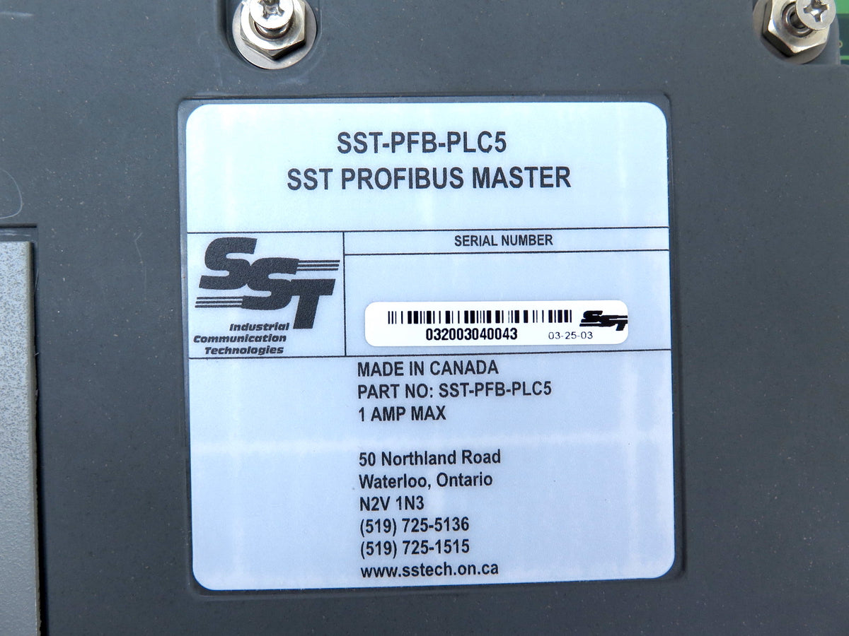 SST Profibus SST-PFB-PLC5 Scanner 1AMP Max. - Advance Operations