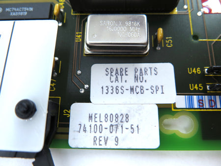 Allen-Bradley 1336S-MCB-SPI Main Drive Control Board - Advance Operations