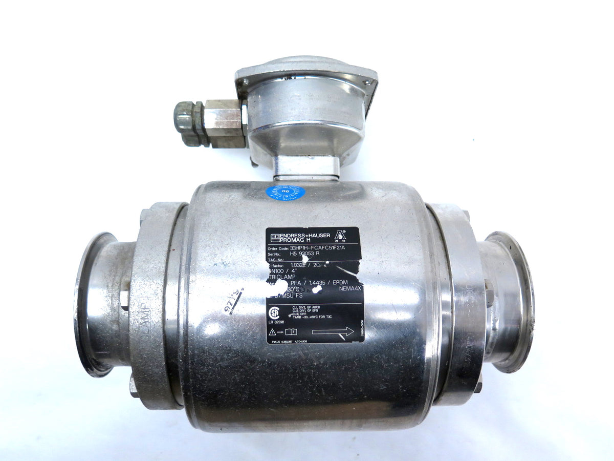 Endress + Hauser 33HP1H-FCAFC51F21A Tri-Clamp Flow Meter **No Clamp** - Advance Operations